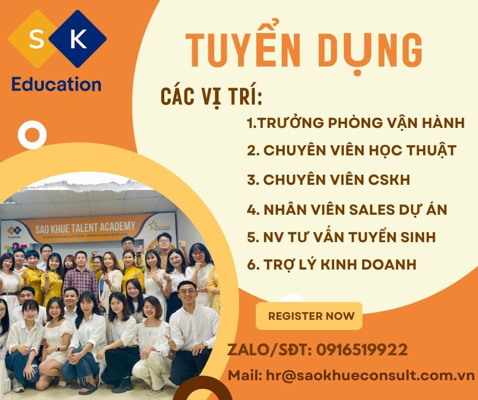 Cẩn tuyển Biên Phiên Dịch Tiếng Anh