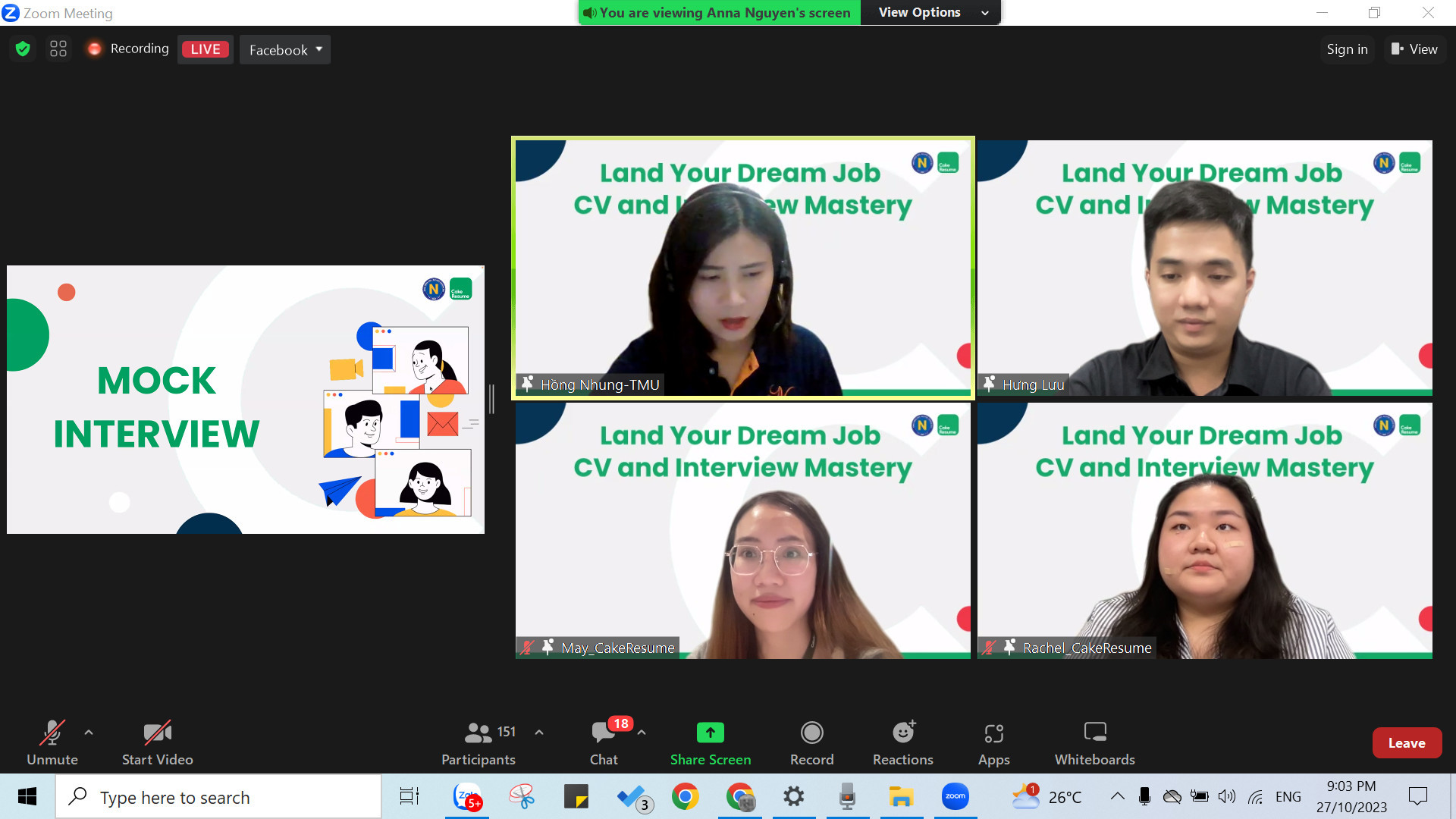 WEBINAR Land Your Dream Job: CV and Interview Mastery