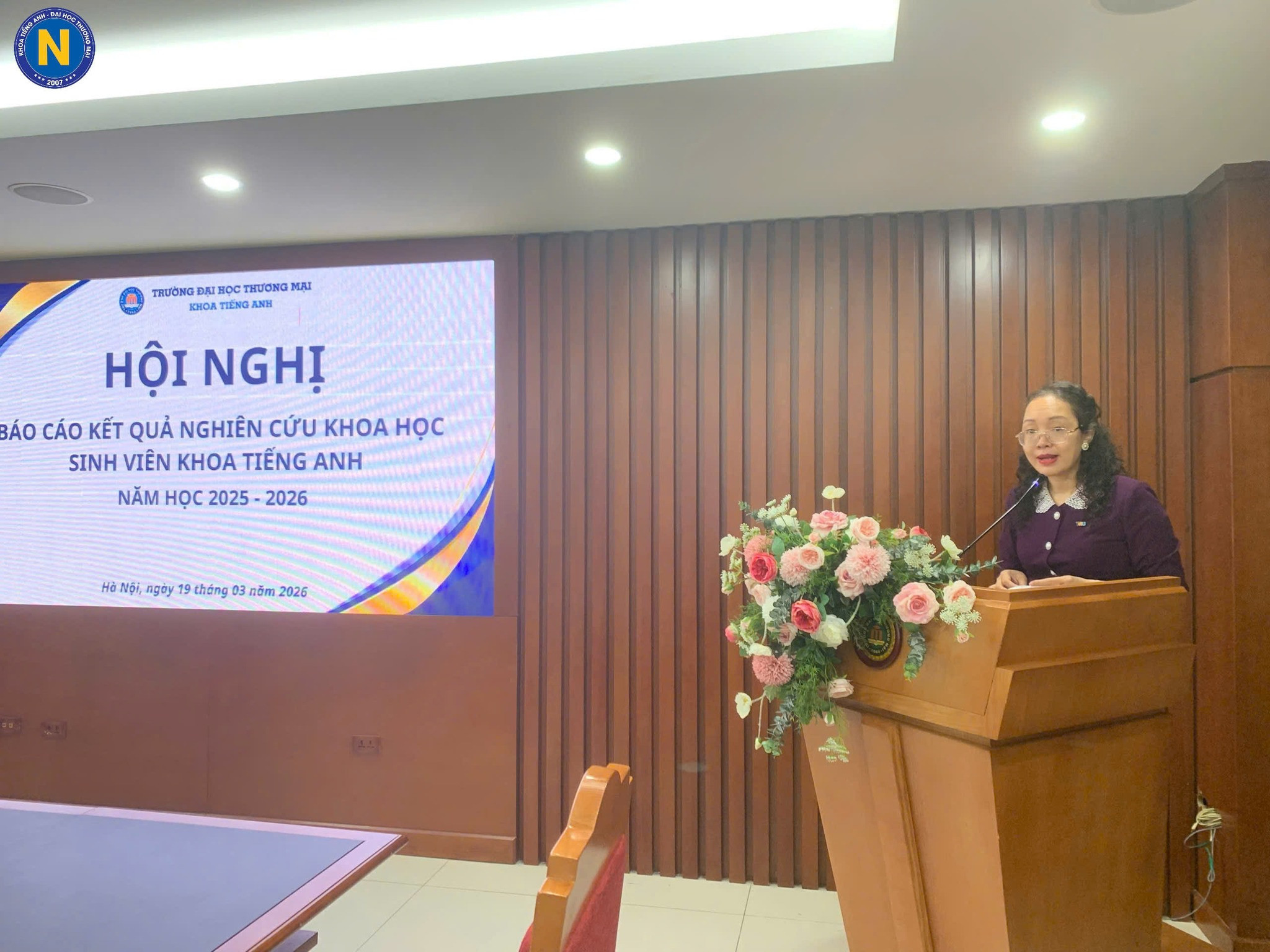 HỘI NGHỊ BÁO CÁO KẾT QUẢ NGHIÊN CỨU KHOA HỌC SINH VIÊN KHOA TIẾNG ANH, NĂM HỌC 2025 - 2026