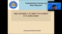 TỌA ĐÀM CHIA SẺ PHƯƠNG PHÁP NGHIÊN CỨU KHOA HỌC SINH VIÊN