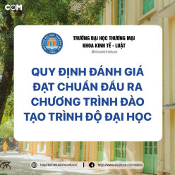 QUYẾT ĐỊNH VỀ VIỆC BAN HÀNH QUY ĐỊNH ĐÁNH GIÁ ĐẠT CHUẨN ĐẦU RA CHƯƠNG TRÌNH ĐÀO TẠO TRÌNH ĐỘ ĐẠI HỌC (Áp dụng từ khoá tuyển sinh sau ngày 3/5/2021)