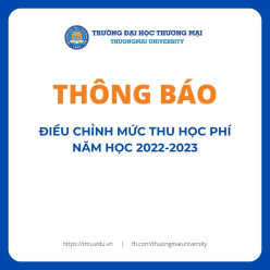 Thông báo điều chỉnh mức thu phí các chương trình đào tạo