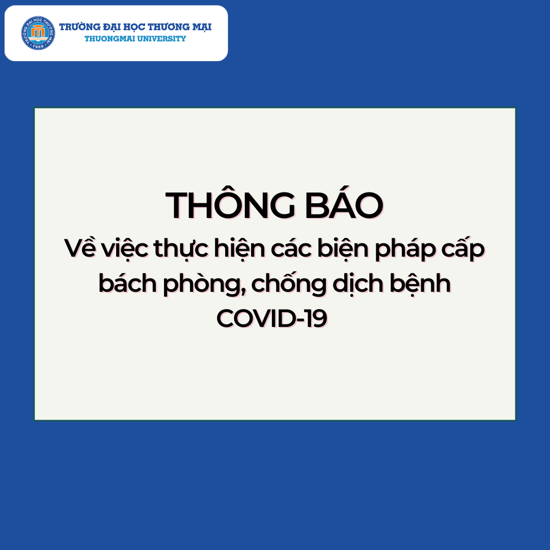 Thông báo v/v thực hiện các biện pháp cấp bách phòng, chống dịch bệnh COVID-19