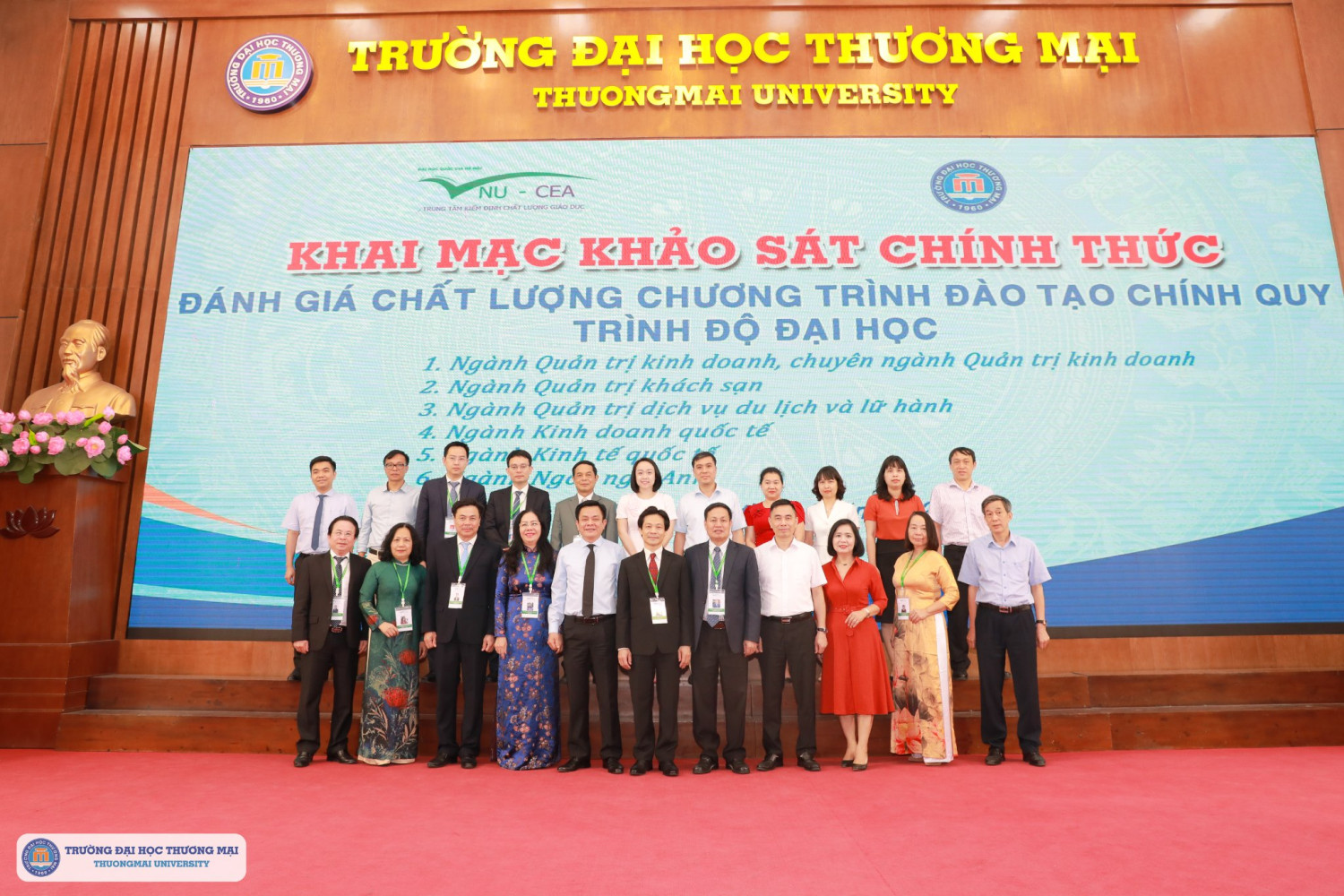 Khai mạc khảo sát chính thức đánh giá chất lượng 06 chương trình đào tạo chính quy trình độ đại học Trường Đại học Thương mại